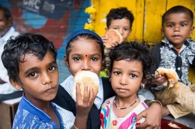 Children receiving food support